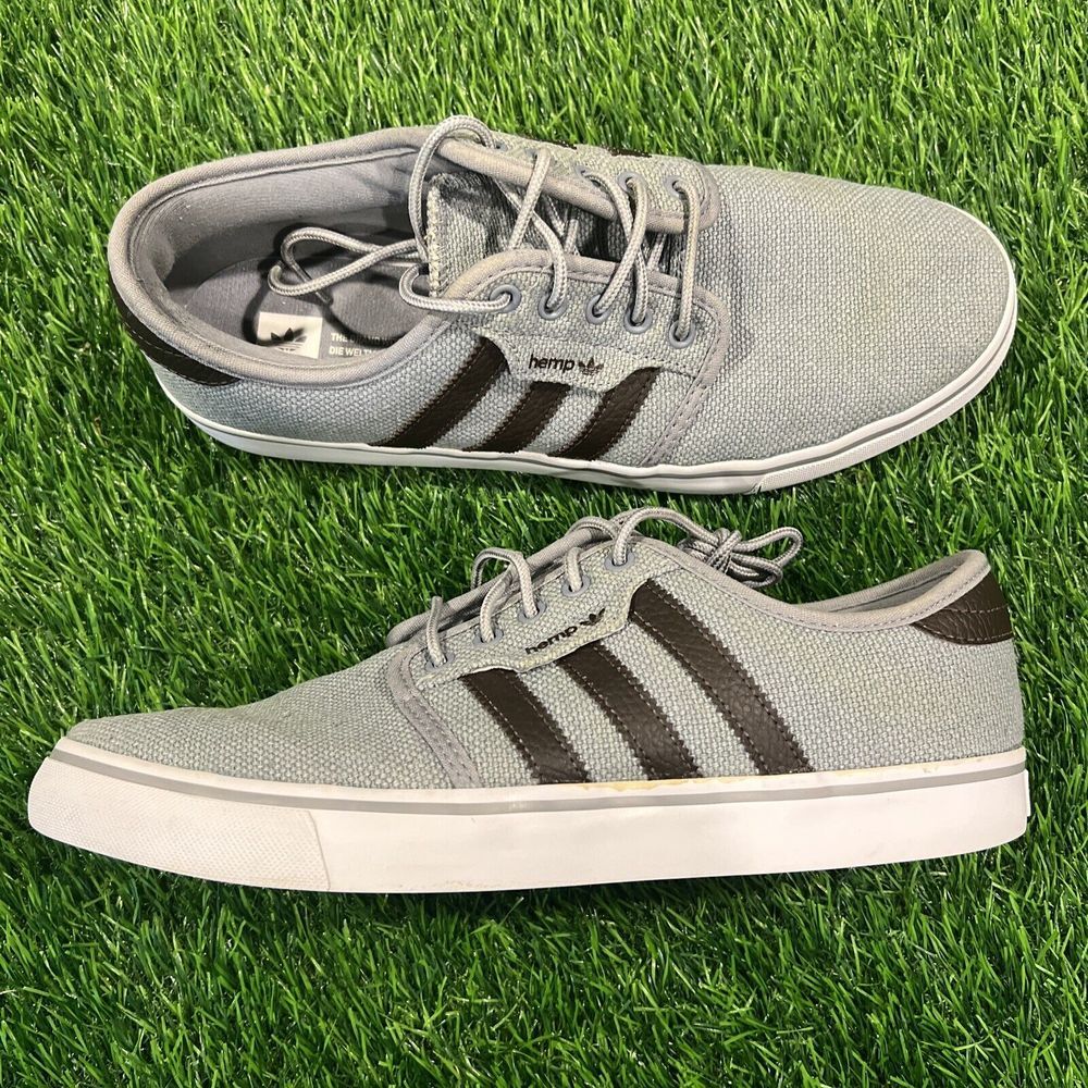 Adidas HEMP Seeley Men's Size 9.5 Gray Brown F37632 Skateboard Sneakers